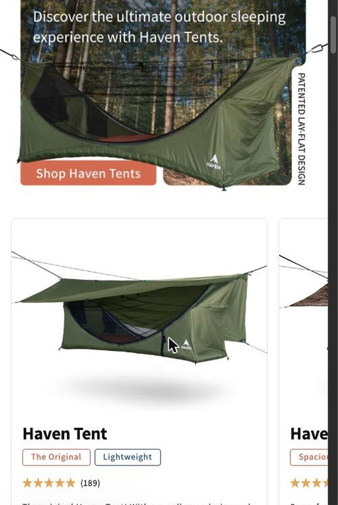 Shopify store page we ran A/B tests on